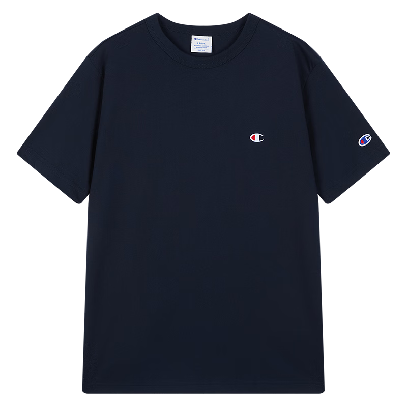  Champion 刺绣 款T恤  藏青色 L
