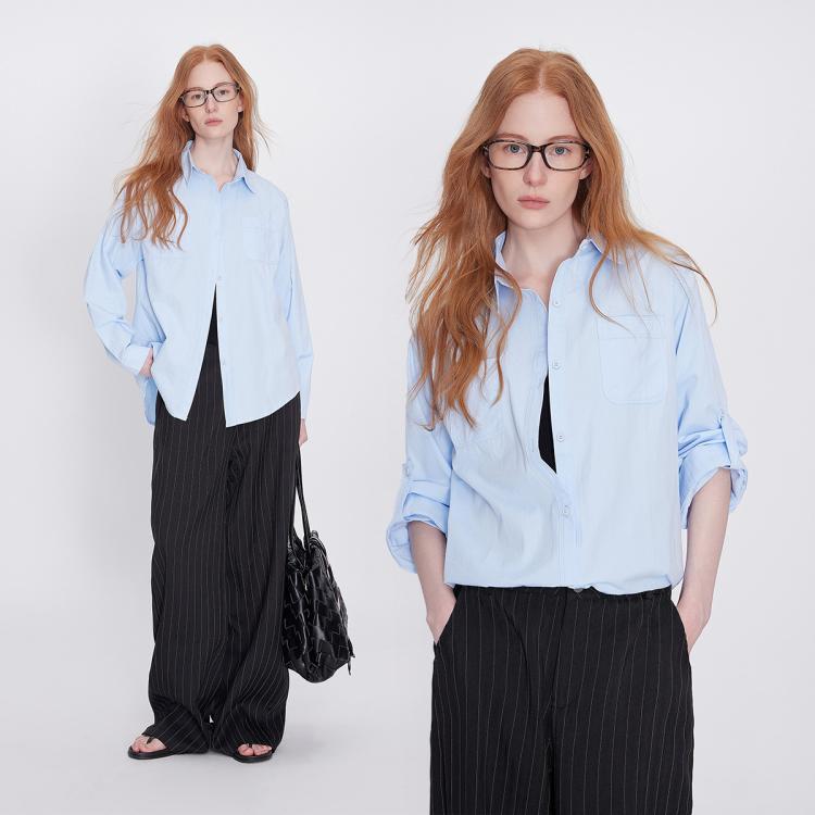  Esprit/埃斯普利特 特殊袖口设计 女士衬衫