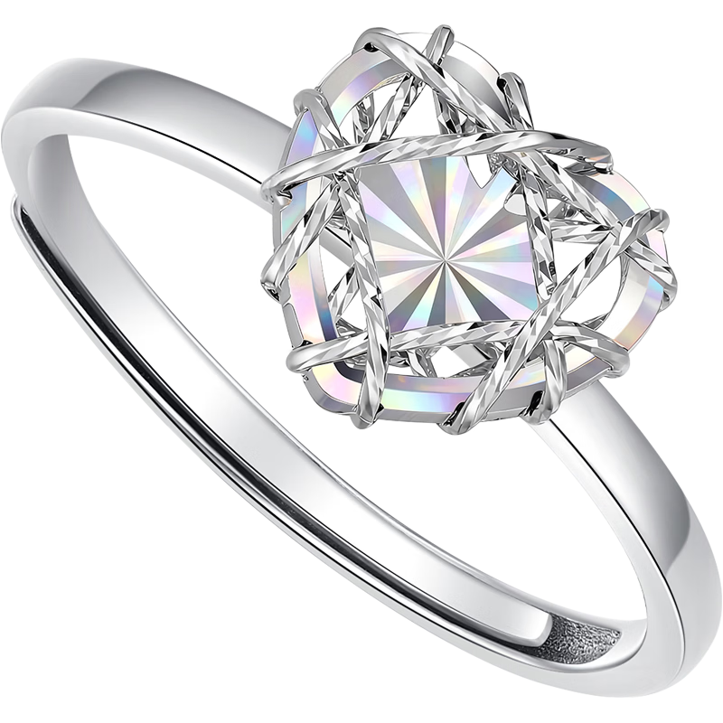  CHJ JEWELLERY/潮宏基 花丝工艺 女士铂金戒指