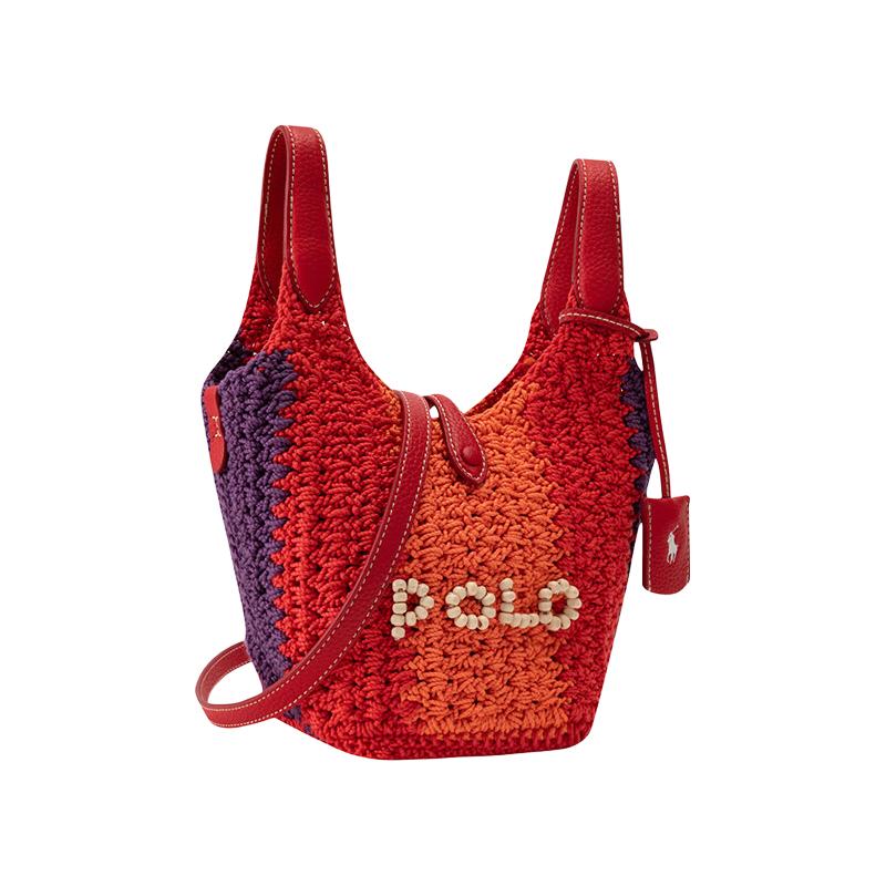  RALPH LAUREN/拉夫劳伦 钩设计 女士托特包