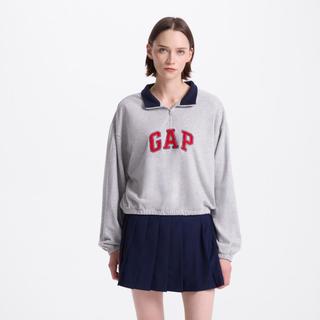  Gap/盖璞 法式圈织毛巾绣logo 女士卫衣
