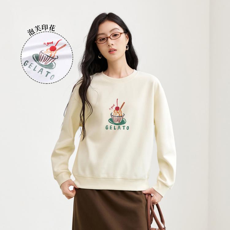  INMAN/茵曼 无帽设计 女士卫衣