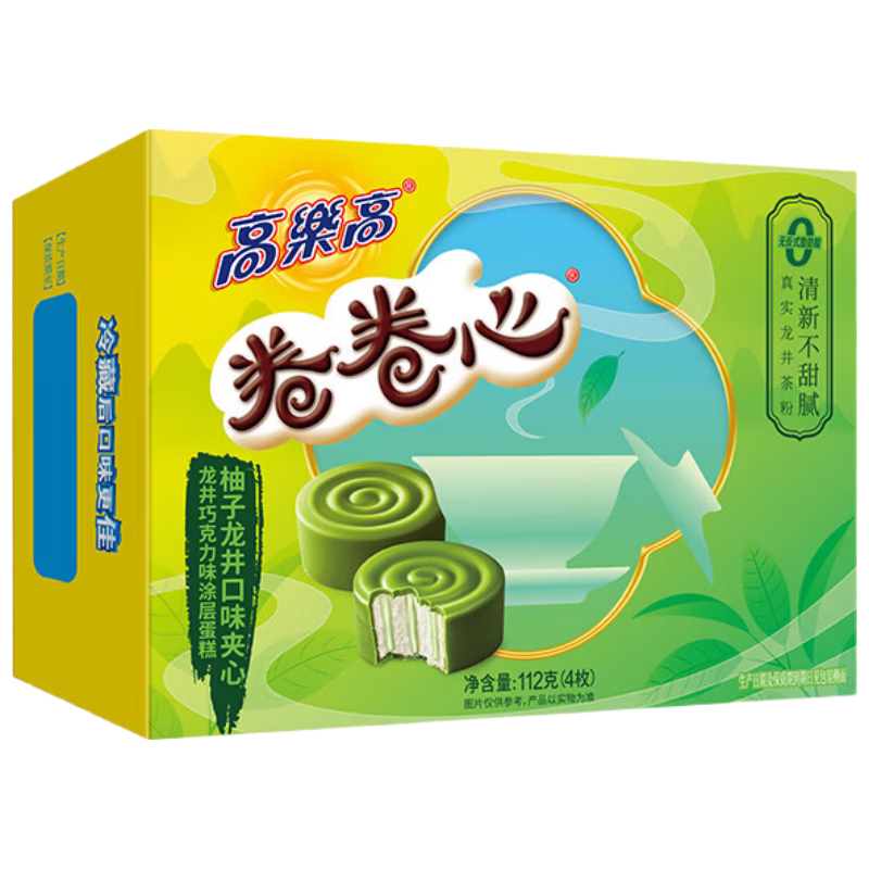  colacao/高樂高 柚子龙井味 瑞士卷夹心蛋糕