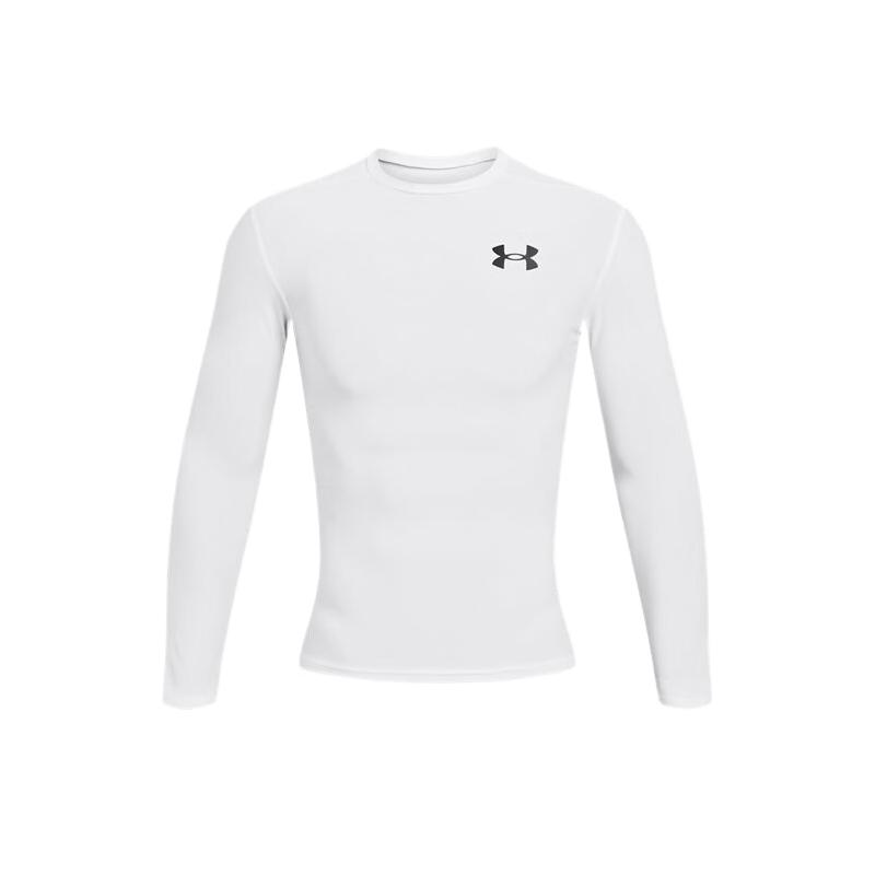  UNDER ARMOUR/安德玛 弹力训练 男士运动长袖紧身衣 100-白色 XL