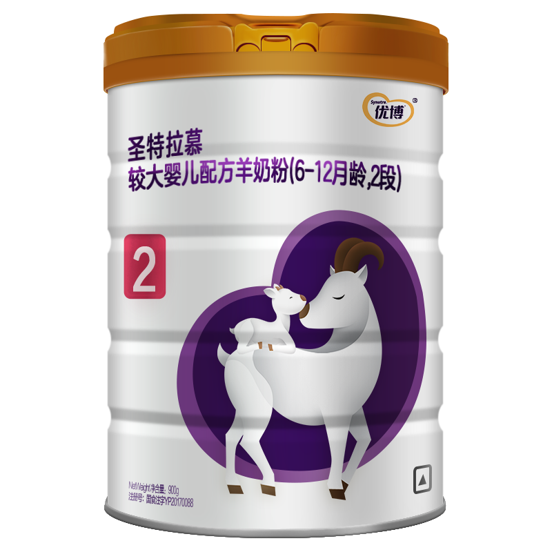 Synutra 圣元 优博圣特拉慕系列 较大婴儿羊奶粉 国产版 2段 100g