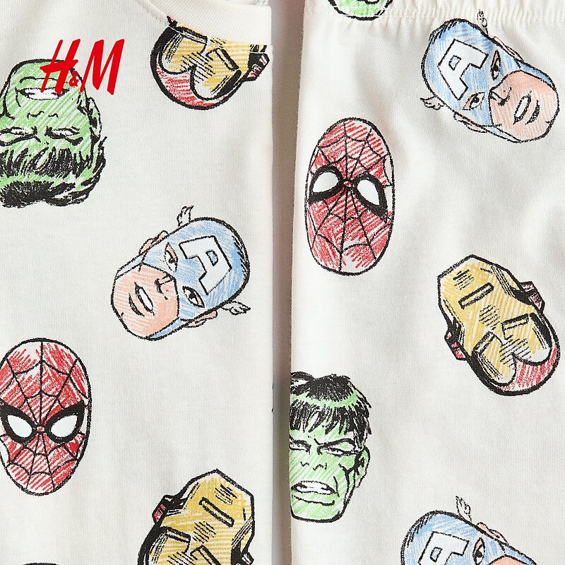  H&M 印花棉质 儿童睡衣套装
