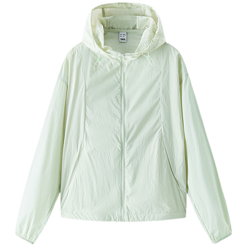  Semir/森马 凉感 女士防晒外套 粉绿A41438 L