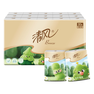  Breeze/清风 便携装 纸巾 4层 5张*30包 【大尺寸印花有香】