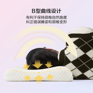 水星家纺 抗菌防螨 乳胶枕