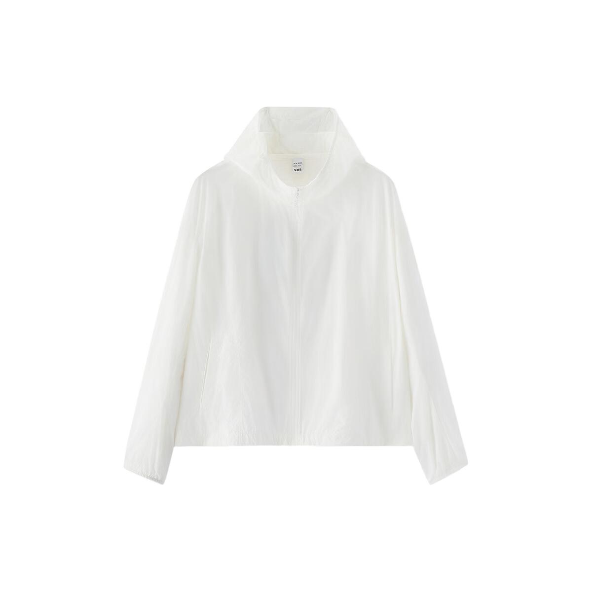  Semir/森马 凉感肌理 女士防晒外套 奶白10501 XL