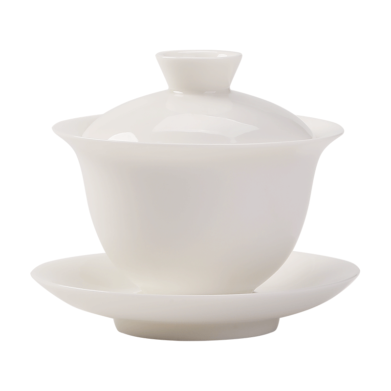  京东京造 360°旋转可悬停 功夫泡茶盖碗