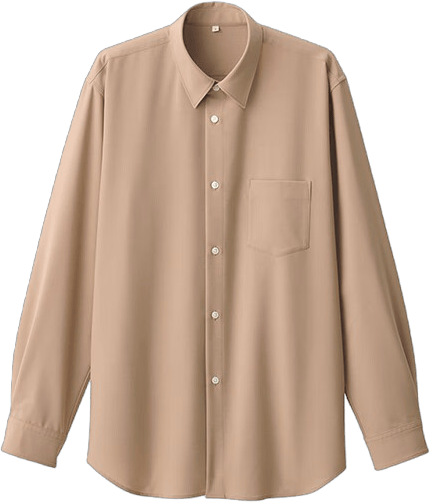  MUJI/無印良品 羊毛混纺 男士衬衫