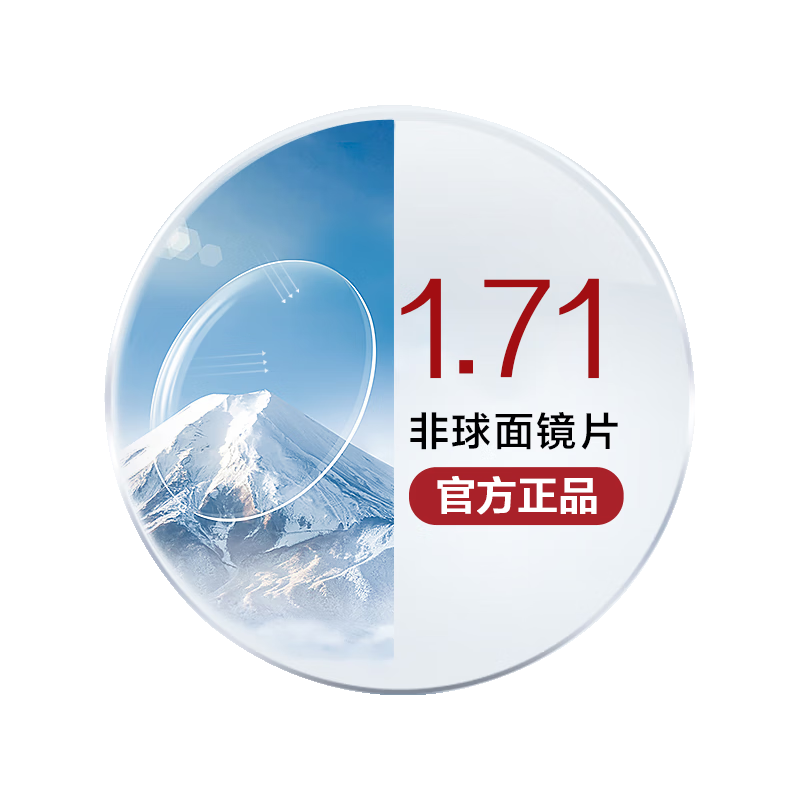  MingYue/明月 超薄变色防蓝光 近视眼镜片 片 1.71PMC