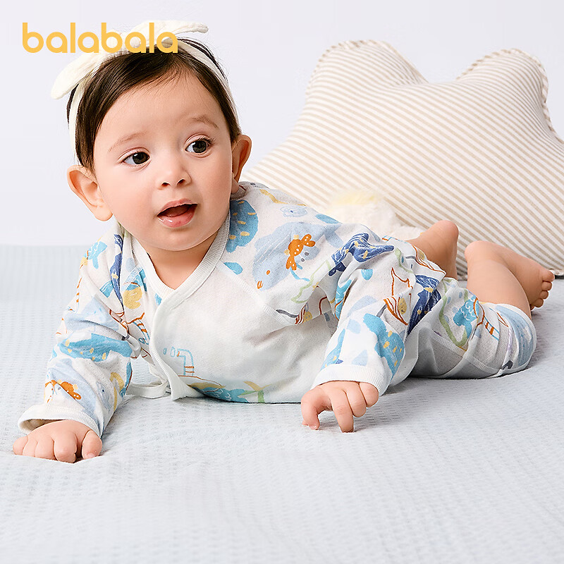  balabala/巴拉巴拉 透气舒适 婴儿连体衣