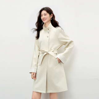  CHIU·SHUI/秋水伊人 蕾丝装饰 女士风衣