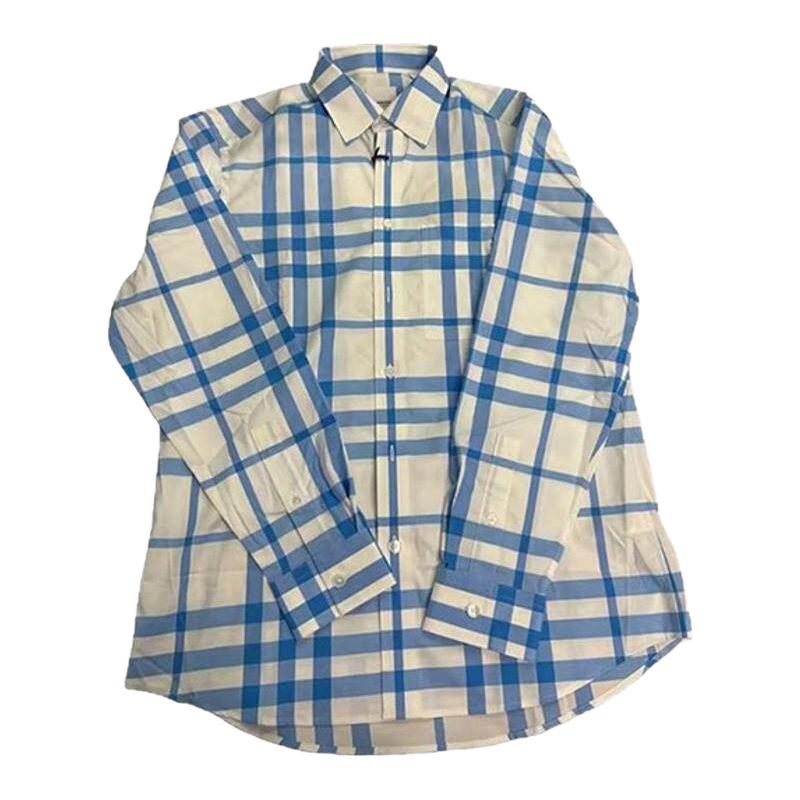  BURBERRY/博柏利 棉混纺格纹满印 女士长袖衬衫