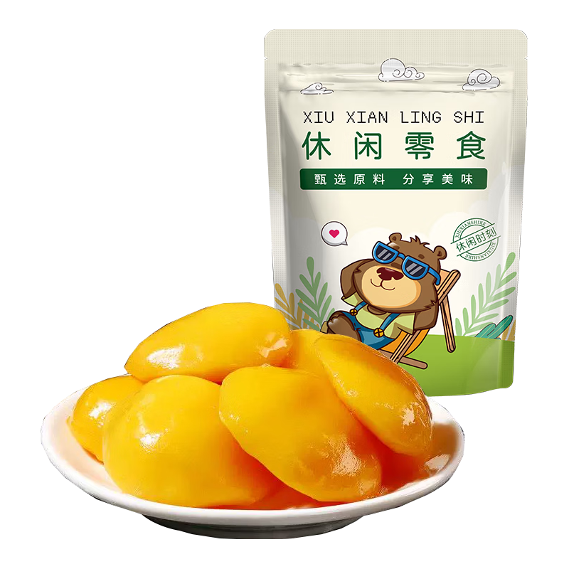  FUNNY BEAN BEAR/憨豆熊 爆汁水润多汁 黄桃干