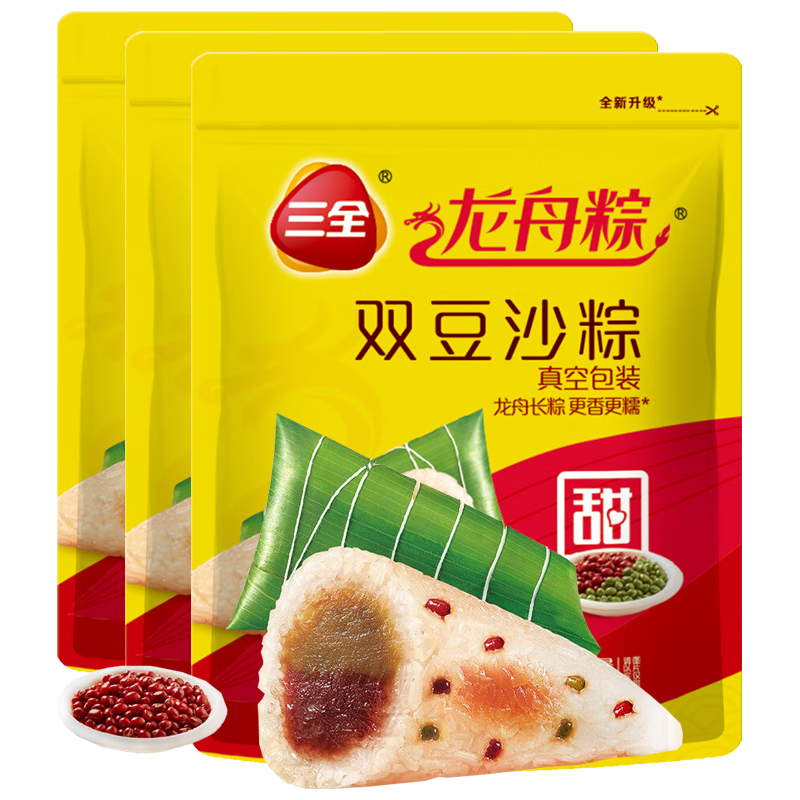  三全 多口味组合 粽子  蜜枣粽300g 袋装 300g