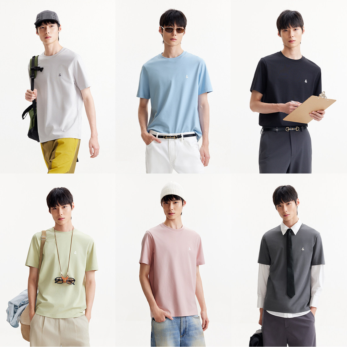  JACK&JONES/杰克琼斯 凉感 男士短袖T恤