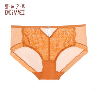 夏娃之秀 夏娃秘语 EVE‘S WHISPER 女士透气性感蕾丝中腰收腹提臀三角内裤（任选4条）