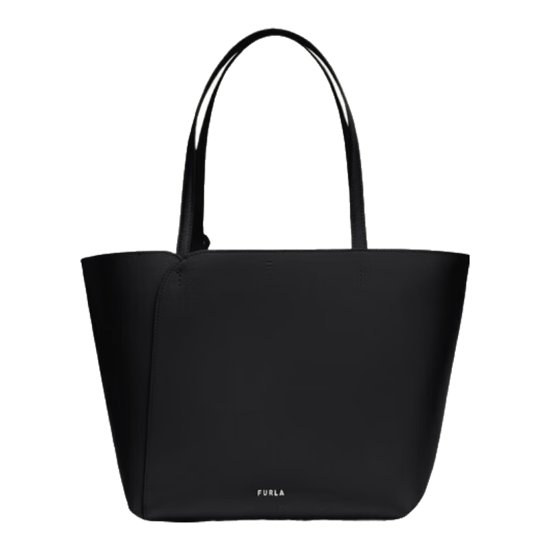 FURLA 芙拉 MIADIVA系列牛皮托特包 黑色