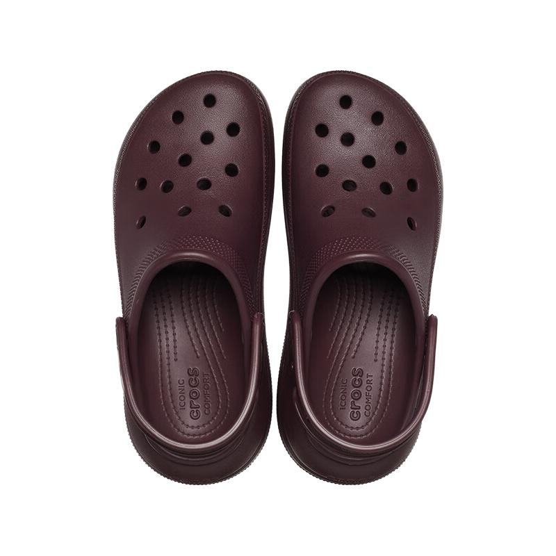  crocs/卡骆驰 经典泡芙 女士洞洞鞋 深樱桃色-6WD 36-37 (220mm)