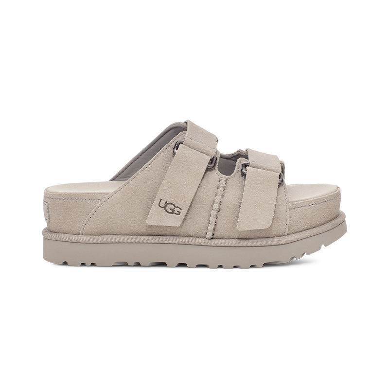  UGG 可调式 女士凉拖鞋 束带  灰色