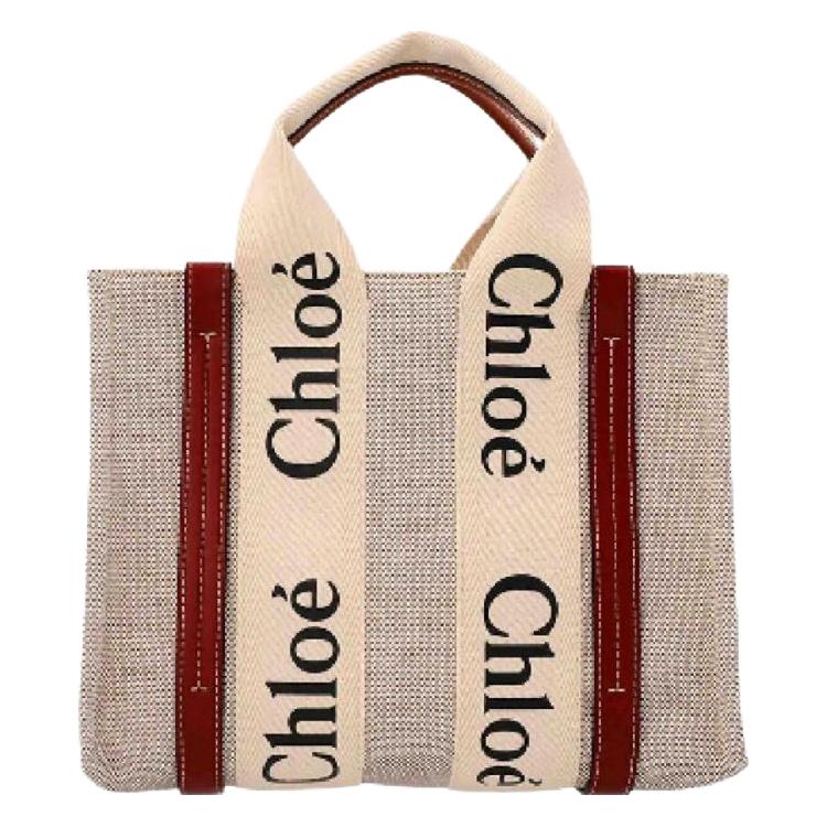  Chloé/蔻依 Logo印花 女士托特包