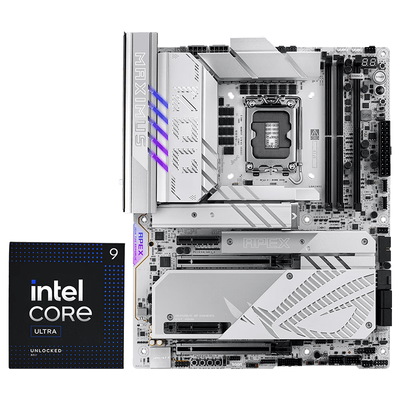 ROG MAXIMUS Z890 APEX主板+intel-U9 285K CPU  主板+CPU套装