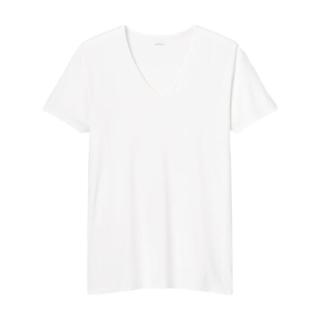 优衣库 AIRism 男士V领T恤 467853/00白色 M