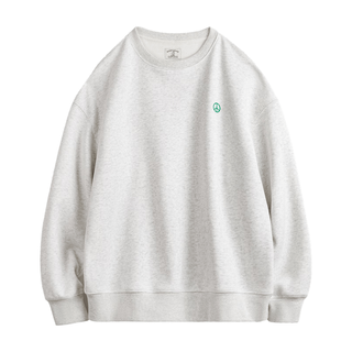 MADEN/马登 美式休闲加绒圆领卫衣 男 浅花灰 宽松版型 2XL