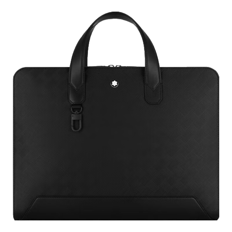 全新Montblanc/万宝龙风尚3.0系列薄款公文包 典雅灰/黑色