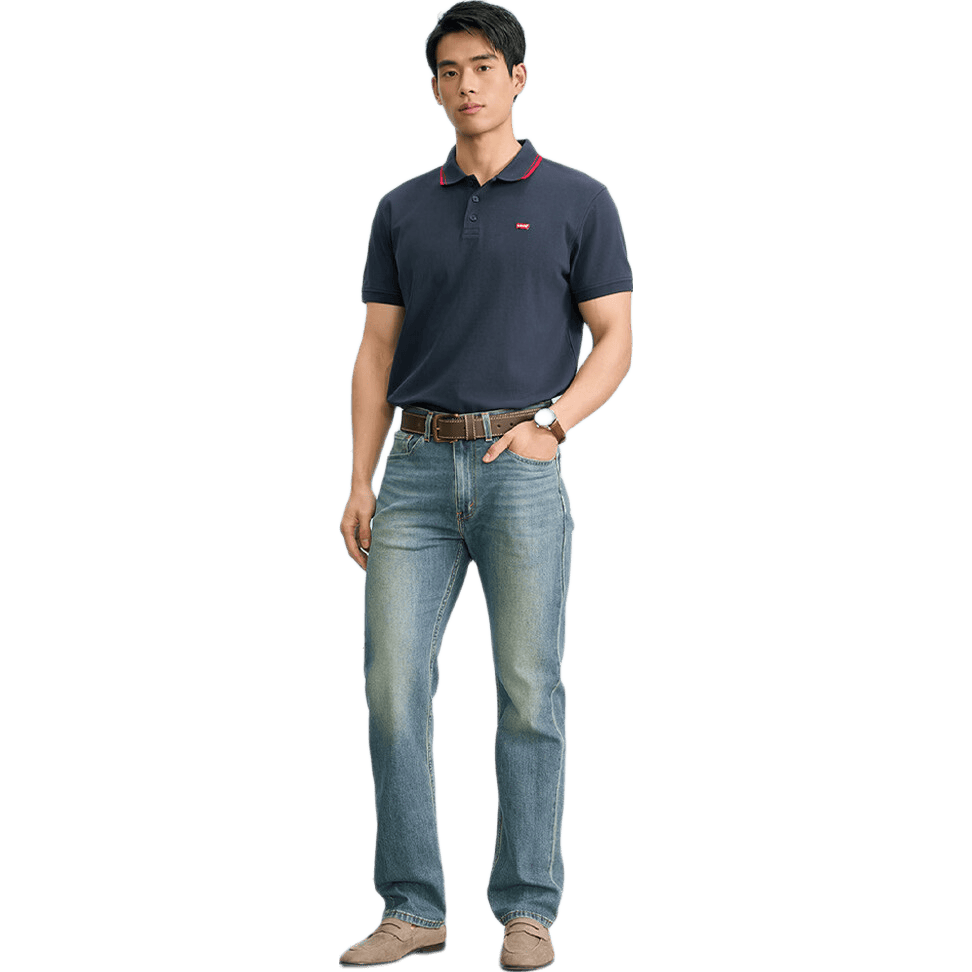  Levi's/李维斯 凉感防晒 男士牛仔裤 中蓝色 34 (32)
