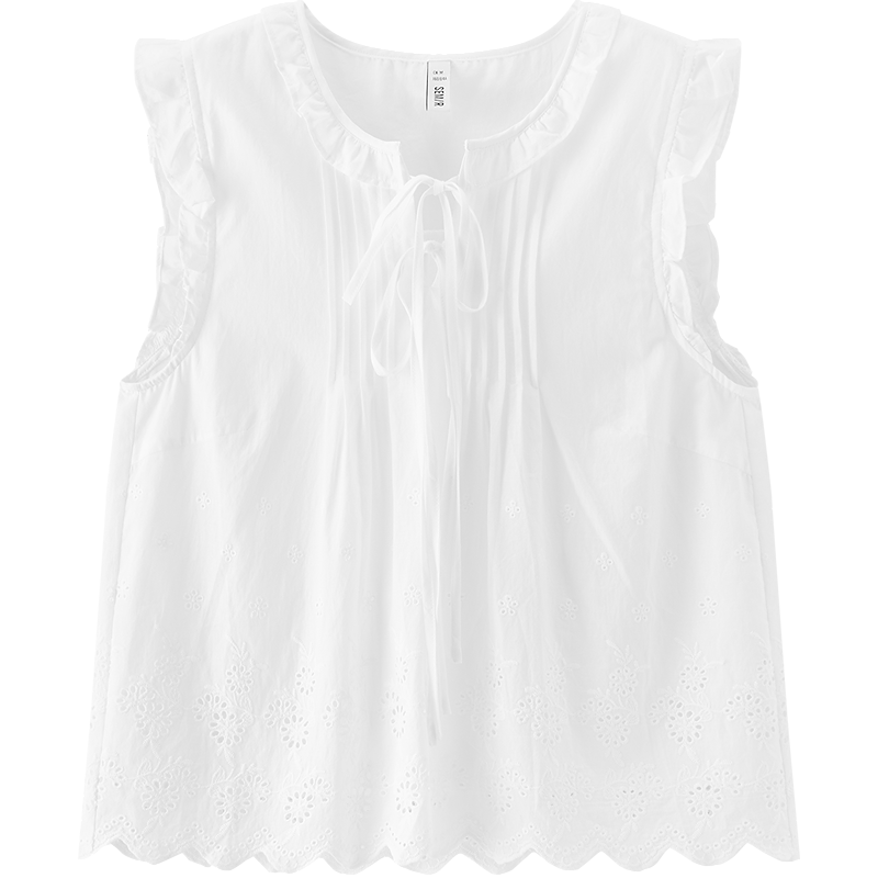  Semir/森马 绣花蝴蝶结 女士衬衫