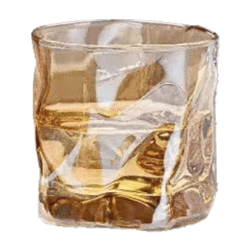 北牧星扭扭杯玻璃水杯威士忌鸡尾酒杯 350ml