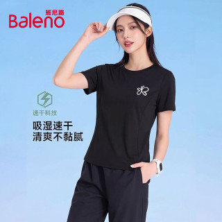 班尼路 吸湿排汗 女士速干短袖T恤