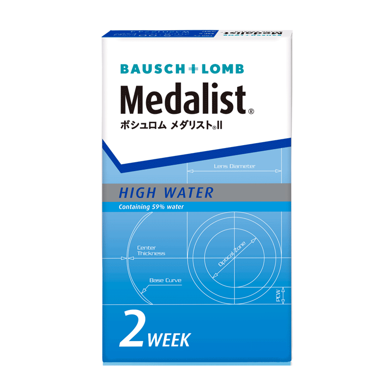 BAUSCH+LOMB/博士伦 Medalist 双周抛 850度 6片/盒 透明隐形眼镜