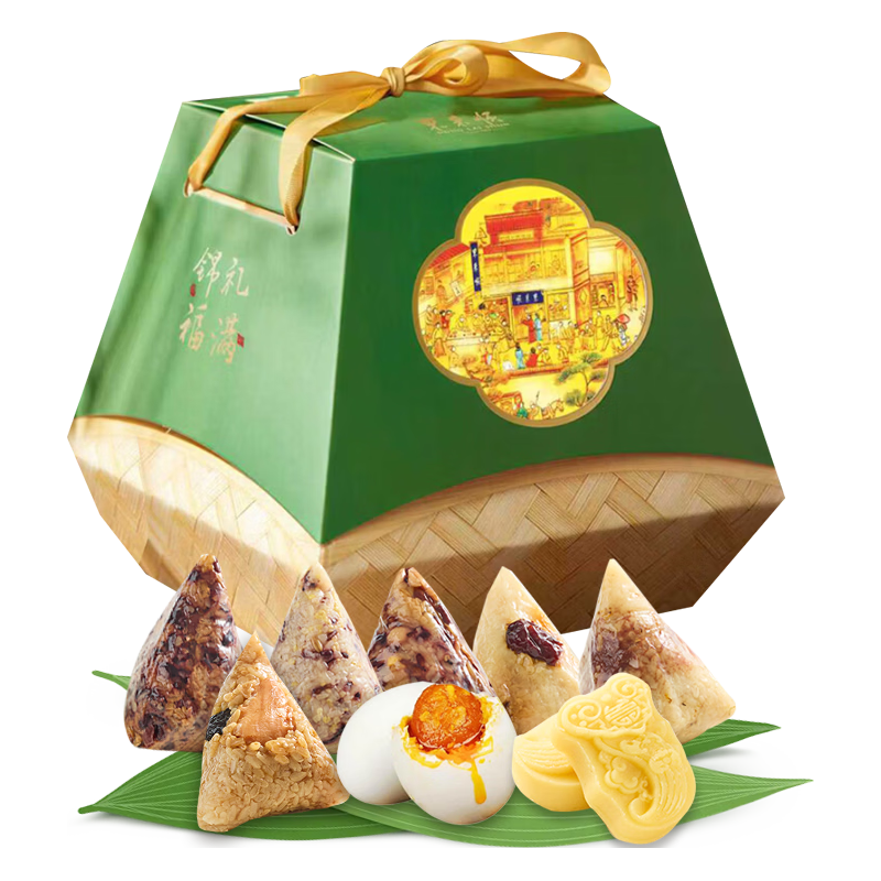东来顺 粽子礼盒 1580g 清真 咸鸭蛋绿豆糕杂粮组合