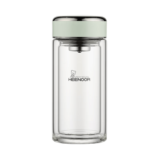 HEENOOR/希诺 碧湖凝翠双层玻璃杯 245ml