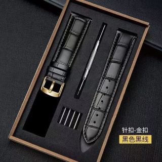 Casio 卡西欧 男女士 牛皮鳄鱼纹真皮表带