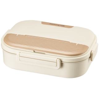 九阳 316L不锈钢餐盒 4格大容量1.5L 保温袋+餐具+汤碗丨WT601白 1.5L