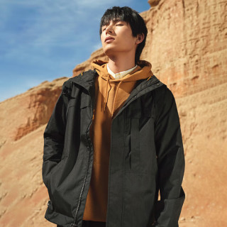 Timberland A695W001 防风防水硬壳冲锋衣 黑色 M
