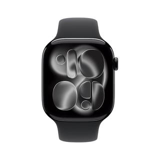 Apple Watch S11 GPS款 46毫米 亮黑色铝金属表壳 智能手表
