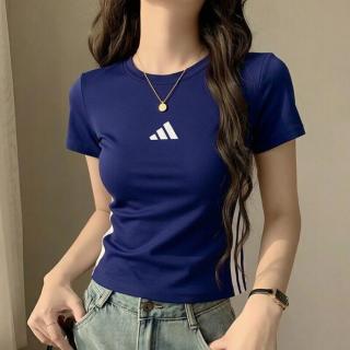 adidas 户外T恤女装上衣2026夏季新款透气运动服跑步健身半袖短袖