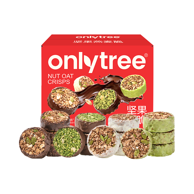 onlytree 生巧坚果燕麦脆 高蛋白 400g 冲调麦片