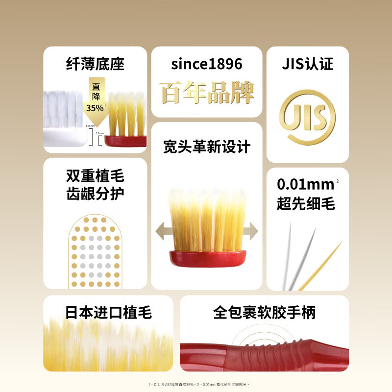 惠百施 48孔宽头软毛牙刷+纤羽牙刷 2支+2支