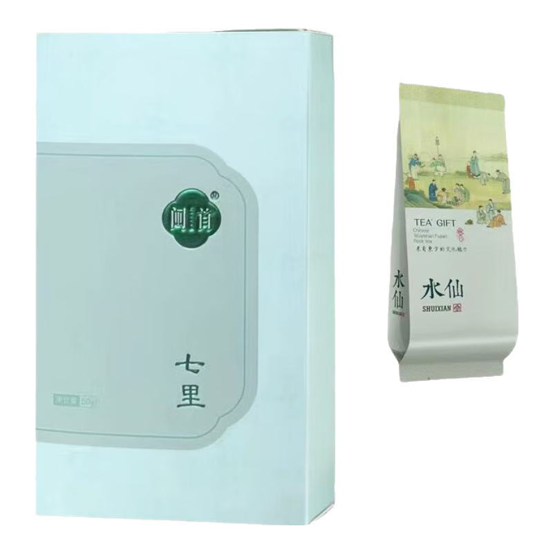 闽首 武夷岩茶 水仙 一级 50g 6泡独立袋装 乌龙茶