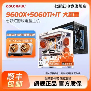 百亿补贴：七彩虹 9600X/5060Ti橘猫可爱1T定制电脑游戏主机DIY组装机三角洲