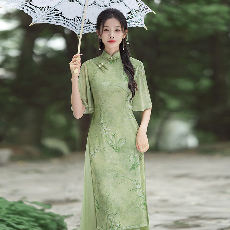  红舍 复古国风 女士连衣裙