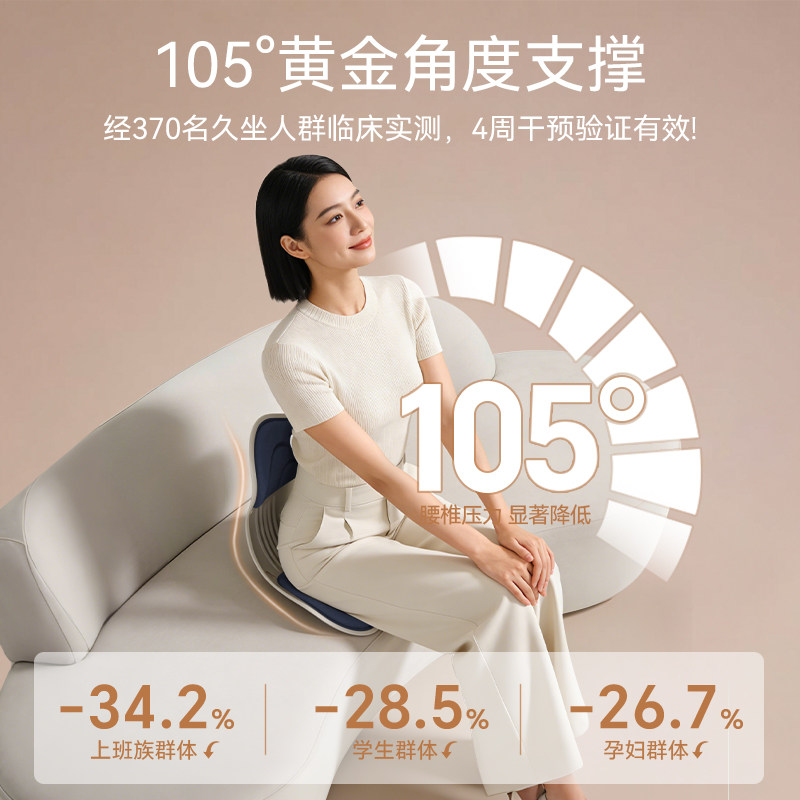 思菲其 人体工学护腰坐垫